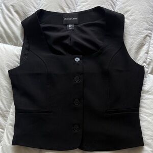 Christian Lacroix Elegant Black Vest